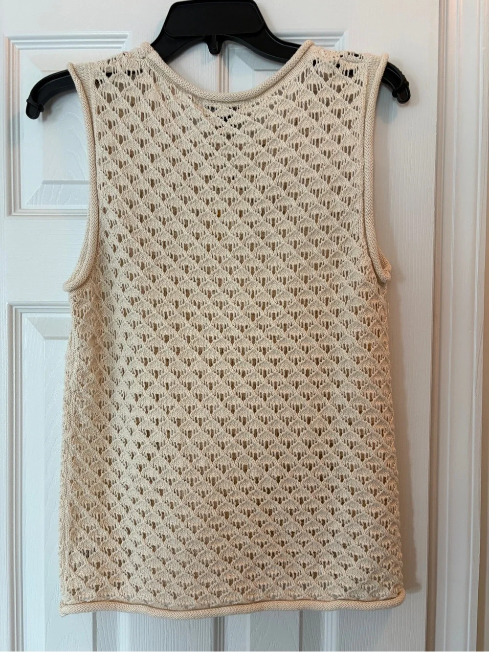 Sanctuary Cream Crochet Knit Tank